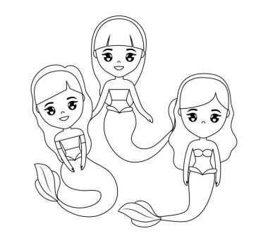 Sevimli deniz kızları karakter grubu