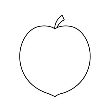 Şeftali meyve sağlıklı simgeler