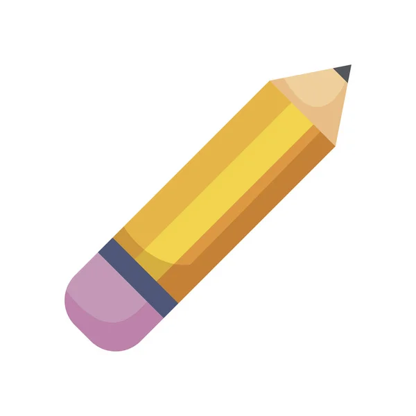 Crayon écrivain icône isolée — Image vectorielle