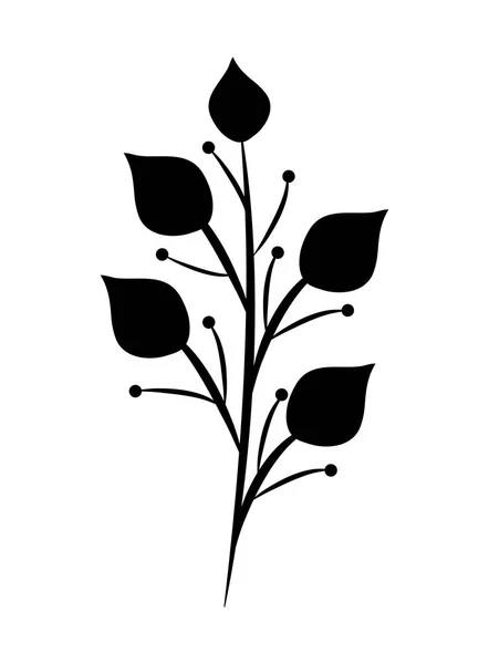 Branche avec feuilles naturelles — Image vectorielle
