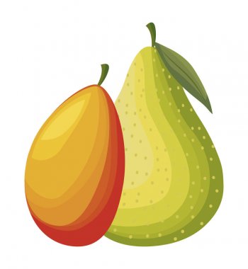 mango meyve izole simgesi