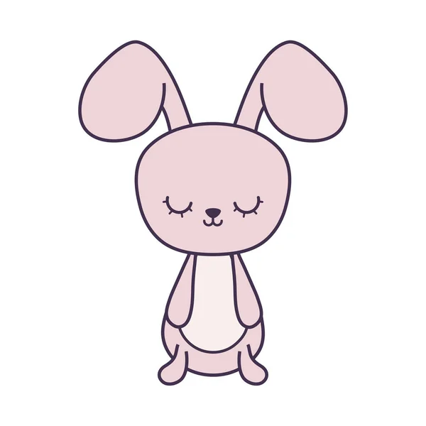 귀여운 토끼 동물 캐릭터 — 스톡 벡터