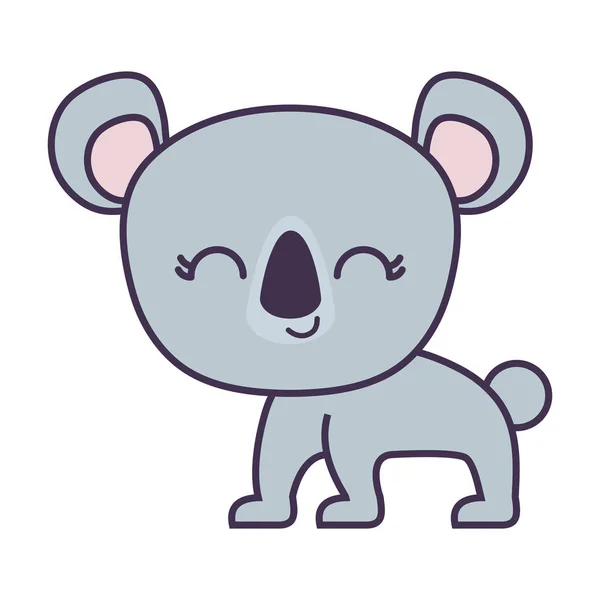 Bonito coala animal isolado ícone — Vetor de Stock