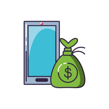 para çantası ile Smartphone aygıtı