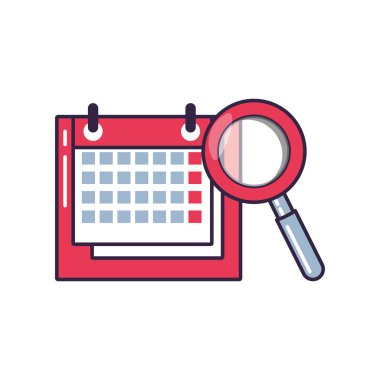 Büyüteçle takvim anımsatıcı