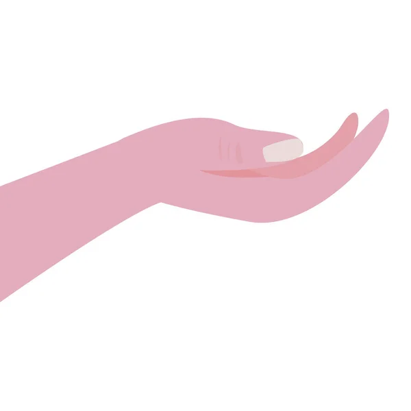 Hand gesture open palm — Stock Vector