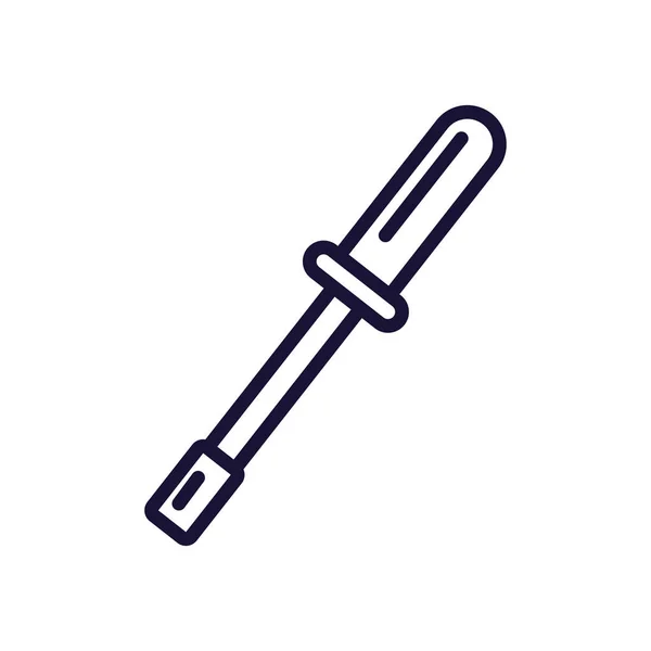 Screwdriver tool isolated icon — Stock Vector