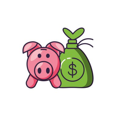 Para çantası ile kumbara