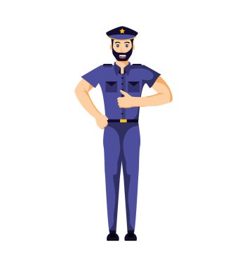 Polis memuru avatar karakter