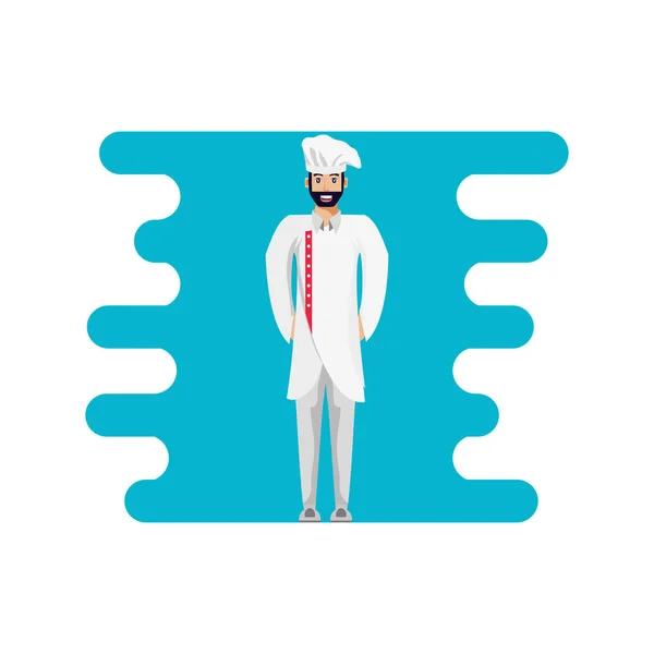 Personagem avatar chef profissional — Vetor de Stock