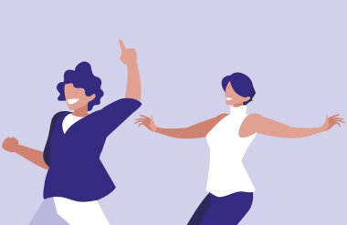 Dans eden genç çiftler