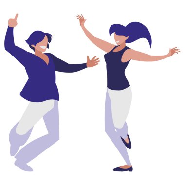 Dans eden genç çiftler