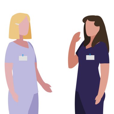 üniforma ve belgeler ile kadın tıp işçisi