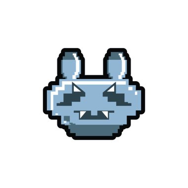 video oyunu pikselli robot köpek