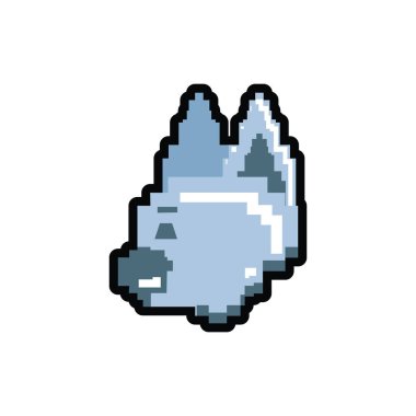 video oyunu pikselli robot köpek