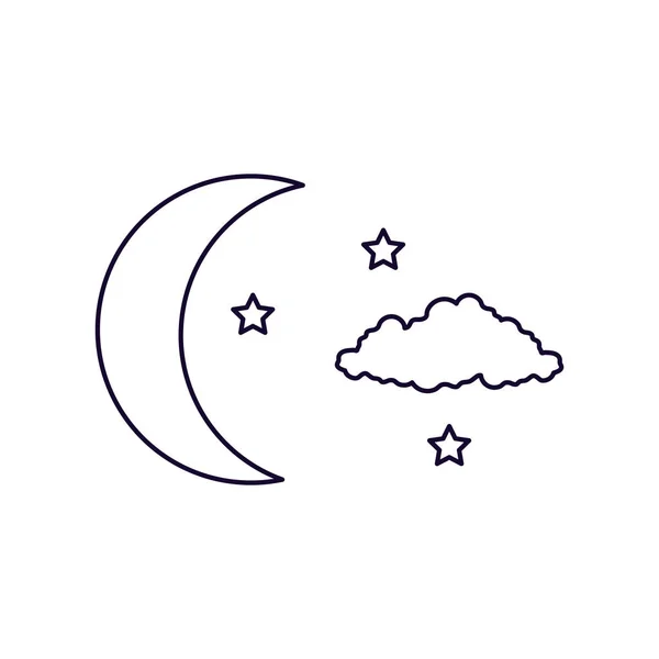 Ramadan Kareem kort med månen — Stock vektor