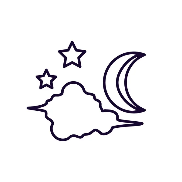 Tarjeta Ramadán Kareem con luna — Vector de stock