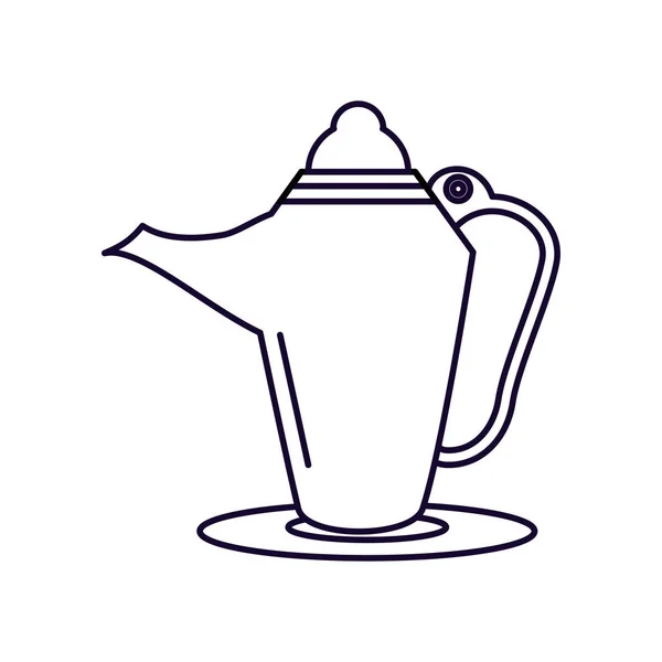 Teapot lamp ramadan kareem — Stock Vector