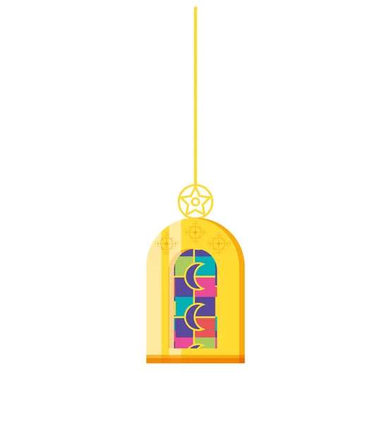 Висит лампа Рамадана Карим — стоковый вектор