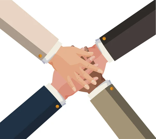 Händer teamwork Unity Icon — Stock vektor