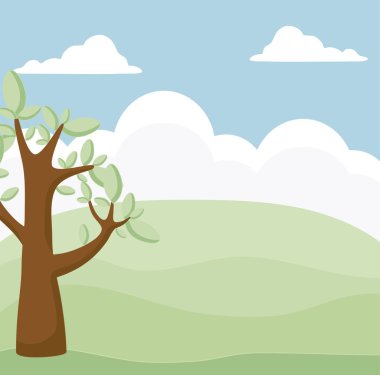 ağaç bitki ile manzara sahne doğa