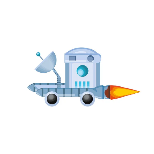 Ícone veículo explorador espacial — Vetor de Stock