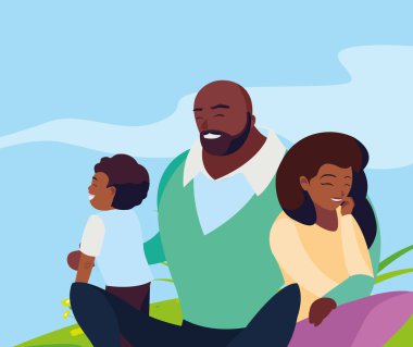 manzara oğlu ile siyah anne çift