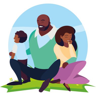 manzara oğlu ile siyah anne çift