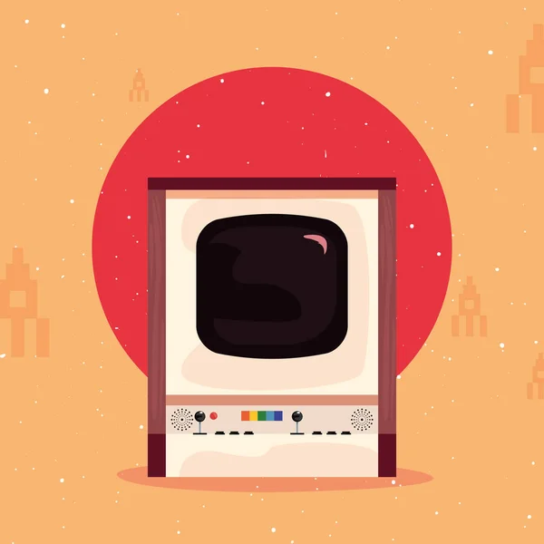 Videospel retro — Stockvector