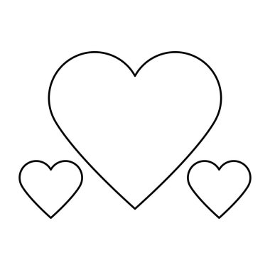 kalpleri sevgi izole simgesi