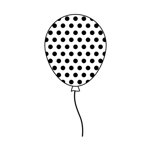 Balon helyum izole simgesi — Stok Vektör