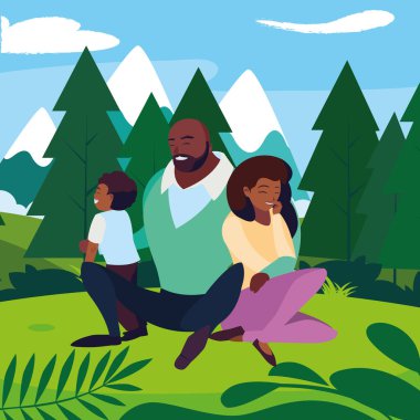 manzara oğlu ile siyah anne çift