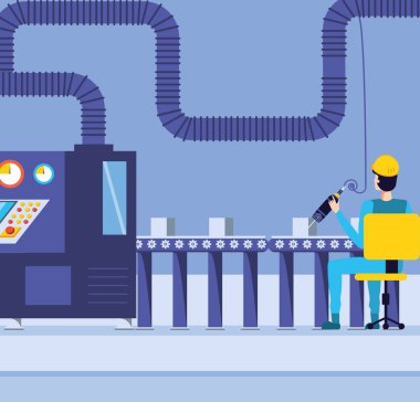 technified fabrikada sanayi işçisi
