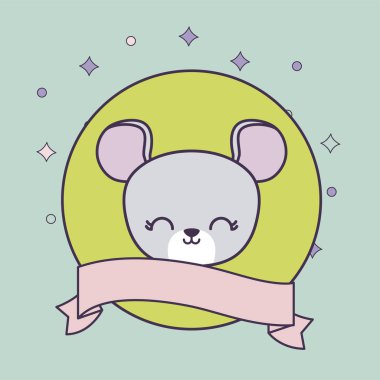 kurdele ile sevimli fare hayvan başkanı