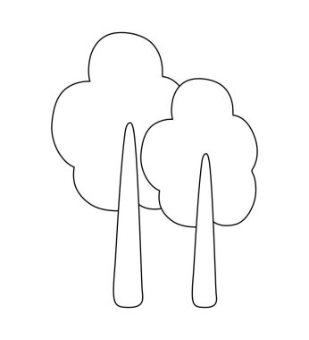 ağaçlar bitki izole simgesi