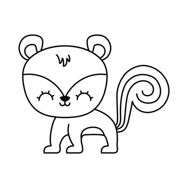 sevimli sincap hayvan simgesi