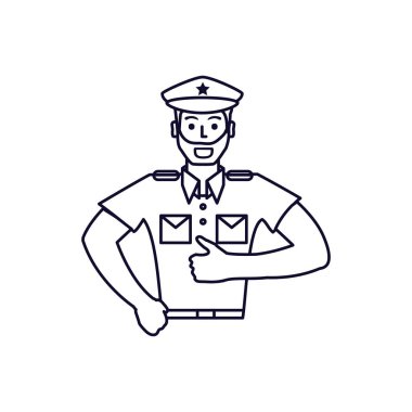 Polis memuru avatar karakter