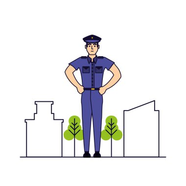 Cityscape ile polis memuru