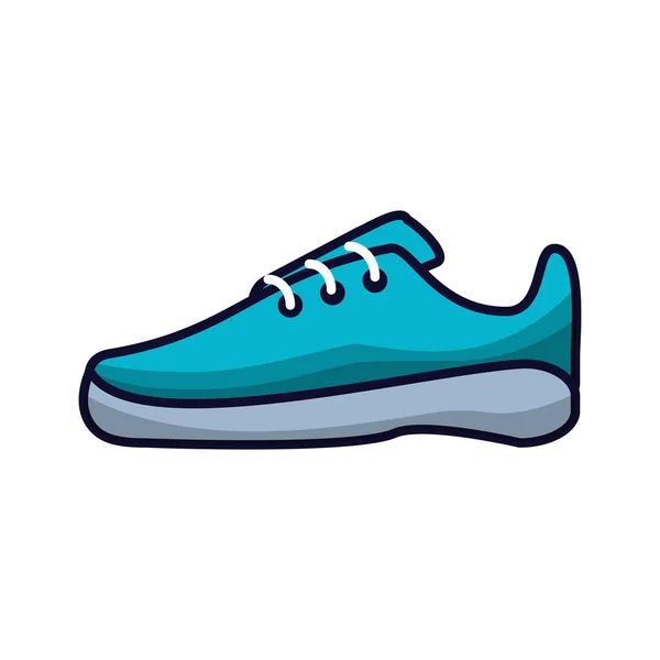 Zapato corredor tenis aislado icono — Vector de stock