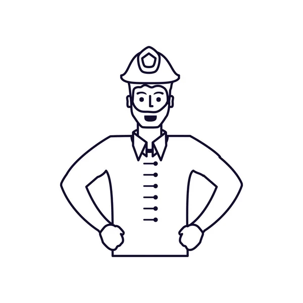 Politieagent avatar karakter — Stockvector