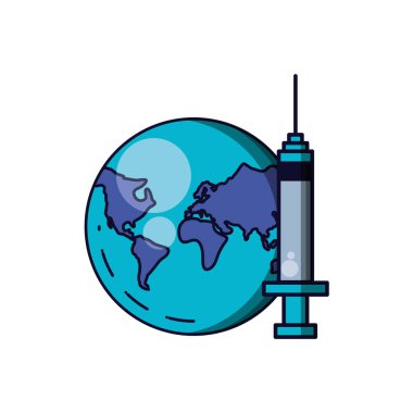 gezegen dünya ile tıbbi enjeksiyon