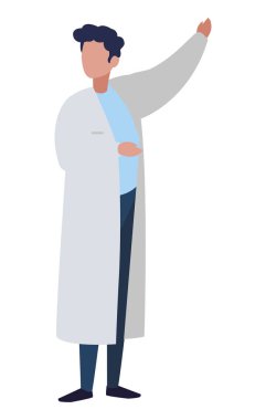 üniformalı erkek ilaç işçisi