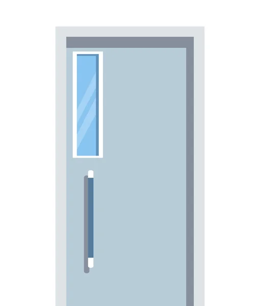 Sjukhus dörr isolerad ikon — Stock vektor