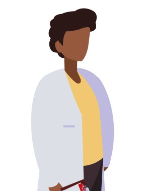 üniformalı erkek ilaç işçisi