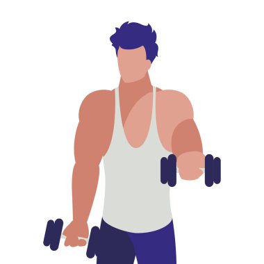 atletik adam ağırlık kaldırma