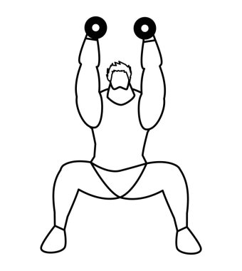 atletik adam ağırlık kaldırma