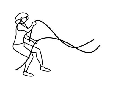 elastik bantları ile exercice pratik atletik kadın