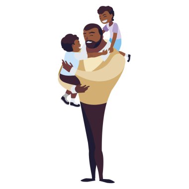 oğulları karakterleri ile afro baba