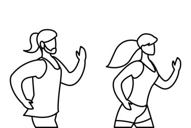 atletizm çift çalışan karakterler