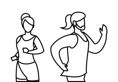 atletizm çift çalışan karakterler